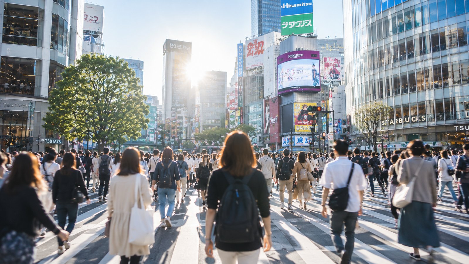 渋谷スクランブル ── 都市・人の流れ